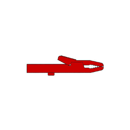 PINCE CROCODILE ISOLEE 4mm 25A - ROUGE (AK 2 S) - Velleman