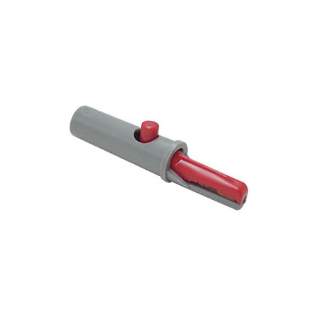 PINCE CROCODILE ISOLEE 4mm 6A  - ROUGE (AK 10) - Velleman