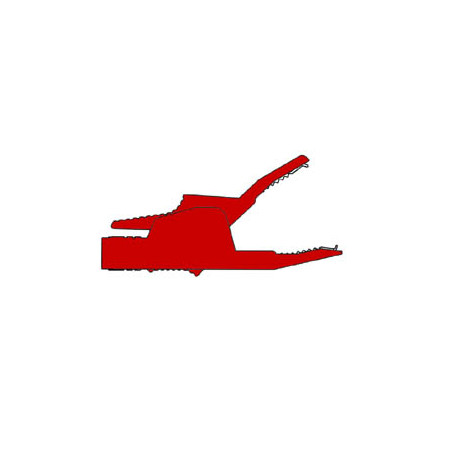 PINCE CROCODILE ISOLEE 4mm 34A - ROUGE (AK2B 2540) - Velleman