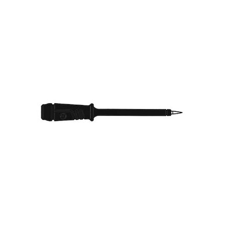 POINTE DE TOUCHE À DOUILLE ISOLANTE FLEXIBLE 4mm EN ACIER INOX - NOIR 