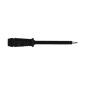 POINTE DE TOUCHE À DOUILLE ISOLANTE FLEXIBLE 4mm EN ACIER INOX - NOIR (PRÜF 2)