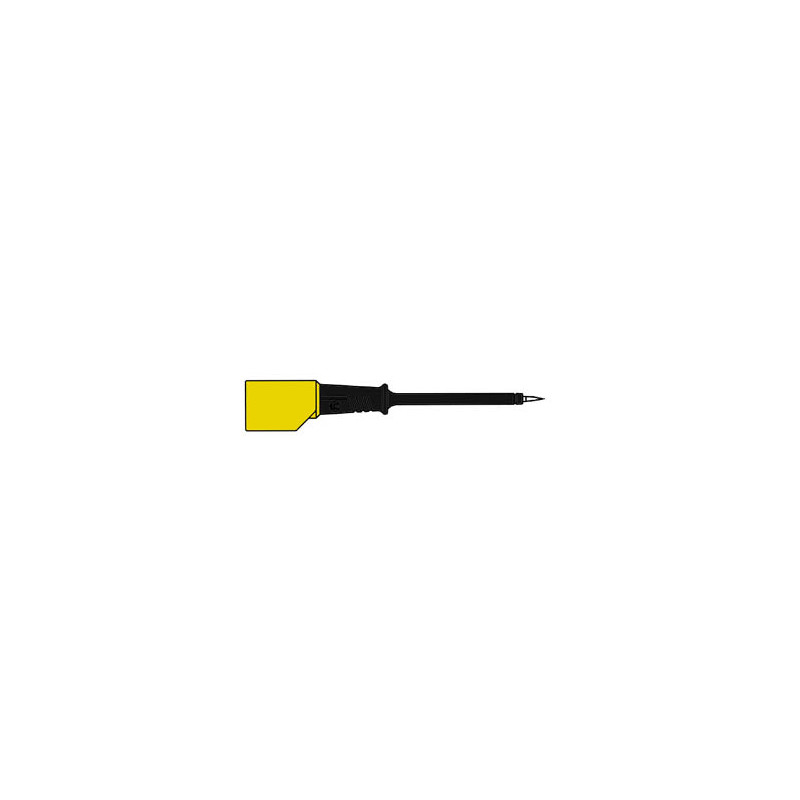 POINTE DE TOUCHE 4mm POUR FICHE AVEC REPRISE ARRIERE - NOIR (PRÜF 2S)