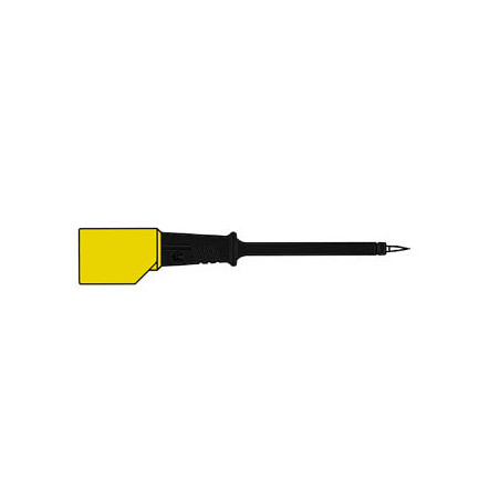 POINTE DE TOUCHE 4mm POUR FICHE AVEC REPRISE ARRIERE - NOIR (PRÜF 2S) 