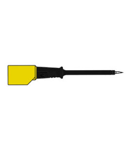 POINTE DE TOUCHE 4mm POUR FICHE AVEC REPRISE ARRIERE - NOIR (PRÜF 2S) 