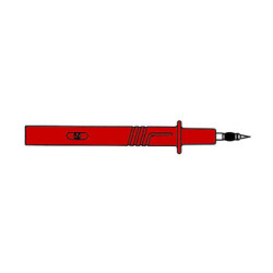 POINTE DE TOUCHE 4mm IEC1010 - ROUGE (PRÜF 2700) - Velleman