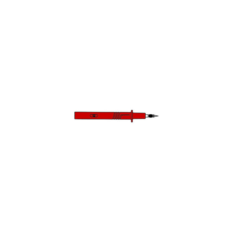 POINTE DE TOUCHE 4mm IEC1010 - ROUGE (PRÜF 2700)