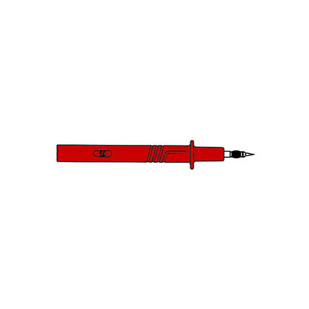 POINTE DE TOUCHE 4mm IEC1010 - ROUGE (PRÜF 2700) - Velleman