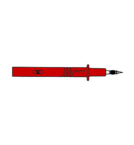 POINTE DE TOUCHE 4mm IEC1010 - ROUGE (PRÜF 2700) - Velleman