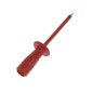 TEST PROBE WITH ELASTIC,SHATTER-PROROOF INSULATED SLEEVE, FEMALE SOCKET 4mm safety (PRUEF2600 RED)