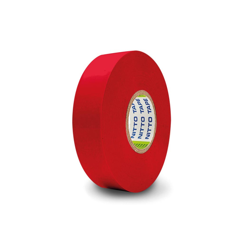 NITTO - RUBAN ADHESIF ISOLANT - ROUGE - 19 mm x 10 m