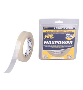Ruban Max Power Transparent double face - 19mm x 5m - PRL