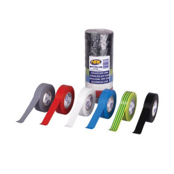 Ruban isolant PVC VDE - assortiment 19mm x 20m - lot de 10 - PRL