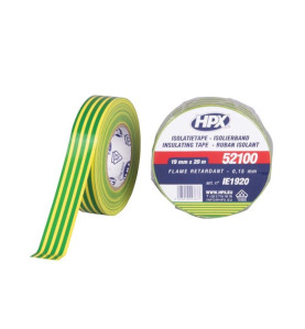 Ruban isolant PVC VDE - jaune/vert 19mm x 20m - PRL
