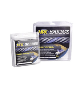 Ruban adhésif double face multi-tack - semi-transparent - 12 mm x 5 m 