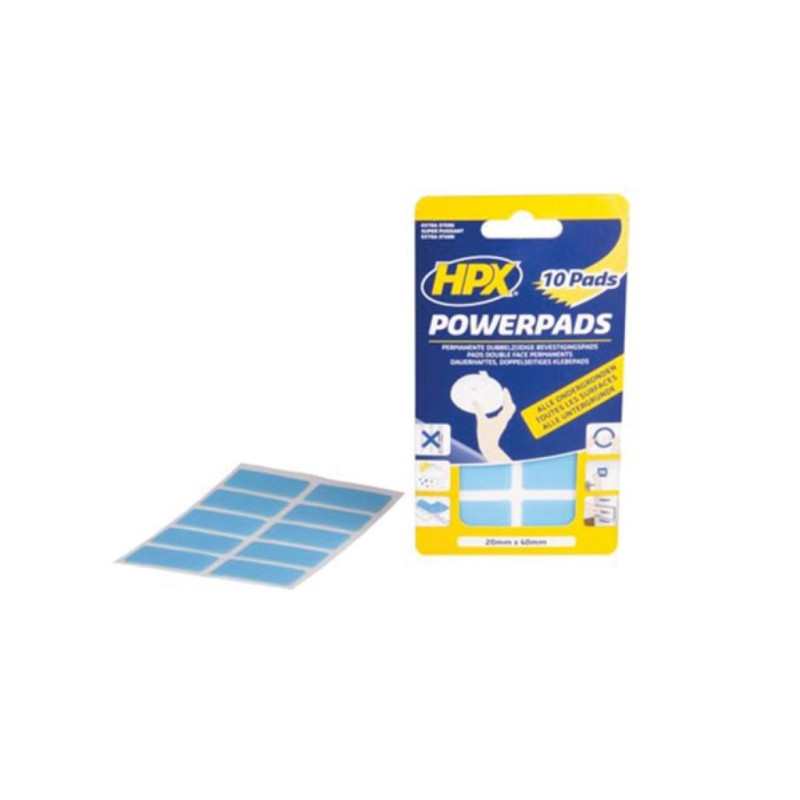 Pads adhésifs double face (10 pièces) - 20mm x 40mm Pads adhésifs double face (10 pièces) - 20mm x 40mm