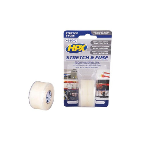 Ruban vulcanisant Stretch & Fuse - transparent 25mm x 3m - PRL