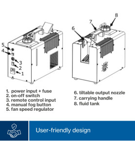 MACHINE À BRUME FINE - 600 W - VS