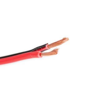 CABLE HAUT-PARLEUR - ROUGE/NOIR - 2 x 0.75 mm² - 25 m - VS
