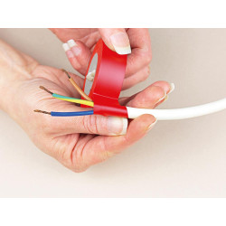 NITTO - RUBAN ADHESIF ISOLANT - ROUGE - 19 mm x 10 m