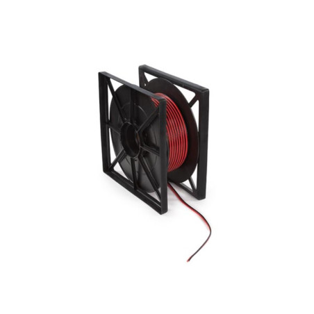 CÂBLE HAUT-PARLEUR CCA - ROUGE/NOIR - 2 x 1.50 mm² - ROULEAU 100 m - V