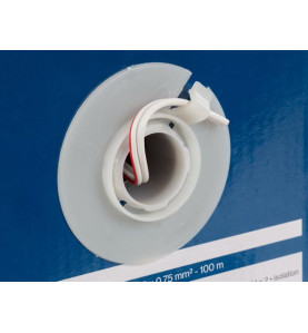 CÂBLE HAUT-PARLEUR - BLANC - 2 x 0.75 mm² - 100 m - VS