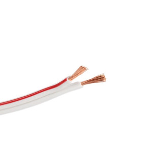 CÂBLE HAUT-PARLEUR - BLANC - 2 x 1.50 mm² - 100 m - VS