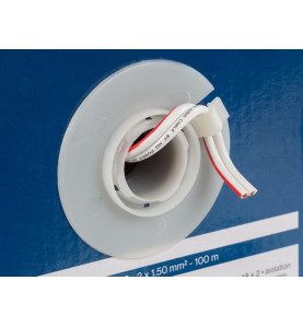 CÂBLE HAUT-PARLEUR - BLANC - 2 x 1.50 mm² - 100 m - VS