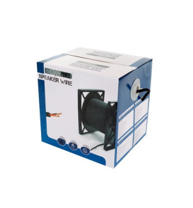 CÂBLE HAUT-PARLEUR QUALITE SUP. - NOIR - 2 x 2.50 mm² - 100 m - VS