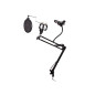 PIED DE TABLE POUR MICROPHONE AVEC SUPPORT POUR SMARTPHONE - RÉGLABLE