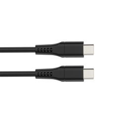 Câble USB - USB 2.0 C à C 60W, 480Mbps, nickelé, câble TPE - 1 mètre -