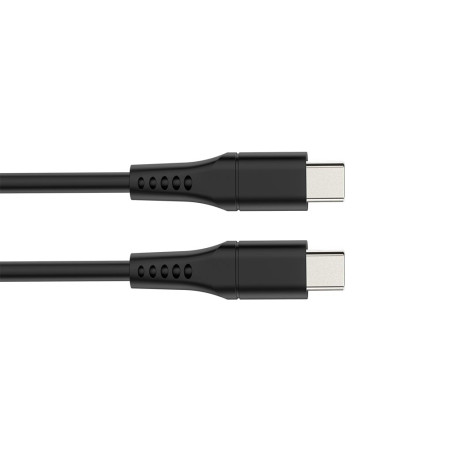 Câble USB - USB 2.0 C à C 60W, 480Mbps, nickelé, câble TPE - 1 mètre -