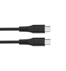 Câble USB - USB 2.0 C à C 60W, 480Mbps, nickelé, câble TPE - 1 mètre -
