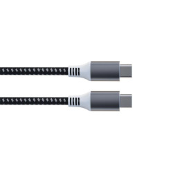 Câble USB - USB 2.0 C à C 60W, 480Mbps, magnétique, nickelé, câble tre