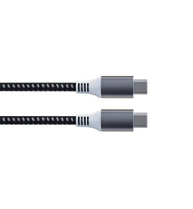 Câble USB - USB 2.0 C à C 60W, 480Mbps, magnétique, nickelé, câble tre