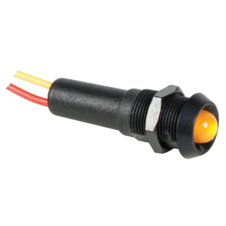 VOYANT LED JAUNE 24V - BOITIER NOIR - Velleman