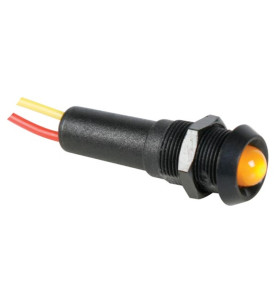 VOYANT LED JAUNE 24V - BOITIER NOIR - Velleman