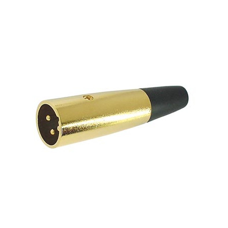 Connecteur XLR mâle 3 broches - plaqué or - Velleman