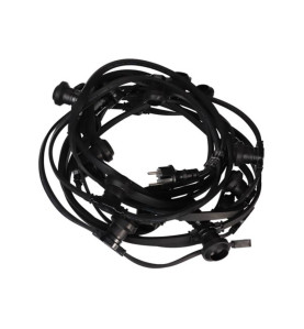 GUIRLANDE DE FÊTE À LED - 20 x DOUILLE E27 - SANS AMPOULES - 10 m - VS