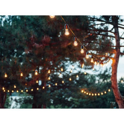 GUIRLANDE DE FÊTE À LED - 20 x DOUILLE E27 - SANS AMPOULES - 10 m