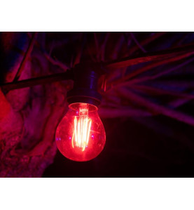 GUIRLANDE DE FÊTE À LED - 20 x DOUILLE E27 - SANS AMPOULES - 10 m - VS