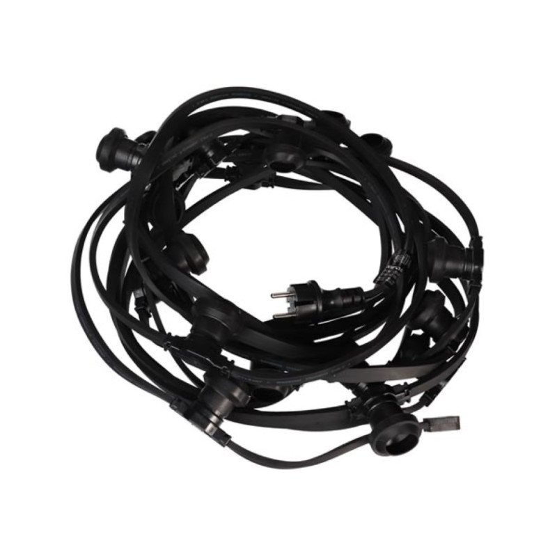 GUIRLANDE DE FÊTE À LED - 50 x DOUILLE E27 - SANS AMPOULES - 25 m