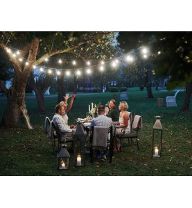 GUIRLANDE DE FÊTE À LED - 50 x DOUILLE E27 - SANS AMPOULES - 25 m - VS