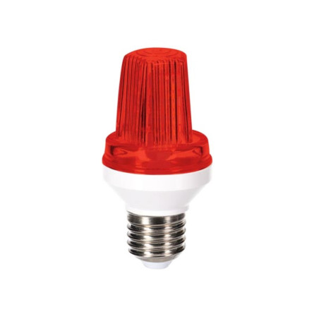 MINI LAMPE LED STROBOSCOPIQUE - E27 - 3 W - ROUGE - VS