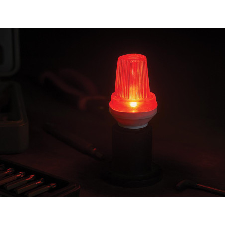 MINI LAMPE LED STROBOSCOPIQUE - E27 - 3 W - ROUGE