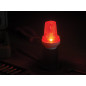 MINI LAMPE LED STROBOSCOPIQUE - E27 - 3 W - ROUGE