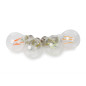 JEU D'AMPOULES À FILAMENT LED - A60 - VERRE CLAIR - 4 pcs - ROUGE - VERT - BLEU - ORANGE
