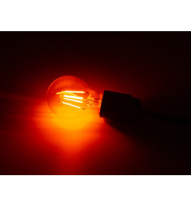 JEU D'AMPOULES À FILAMENT LED - A60 - VERRE CLAIR - 4 pcs - ROUGE - VE