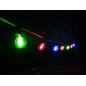 JEU D'AMPOULES À FILAMENT LED - A60 - VERRE CLAIR - 4 pcs - ROUGE - VERT - BLEU - ORANGE
