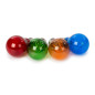 JEU D'AMPOULES À FILAMENT LED - A60 - VERRE COLORÉ - 4 pcs - ROUGE - VERT - BLEU - ORANGE