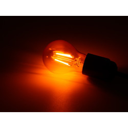 JEU D'AMPOULES À FILAMENT LED - A60 - VERRE COLORÉ - 4 pcs - ROUGE - VERT - BLEU - ORANGE